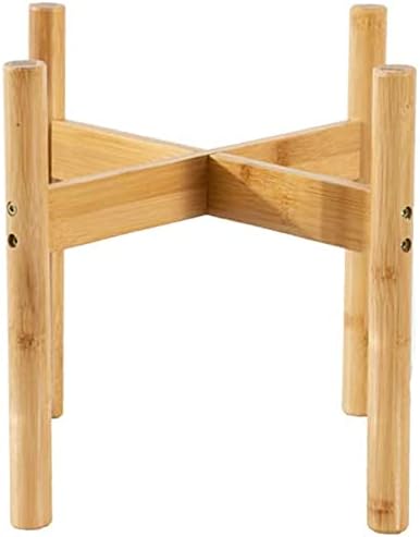 Aiwanto Plant Stand Flower Garden Potted Plant Bamboo Wooden Shelf Indoor Outdoor Planting Rack Home Office Deco Simple Flower Holder (M)