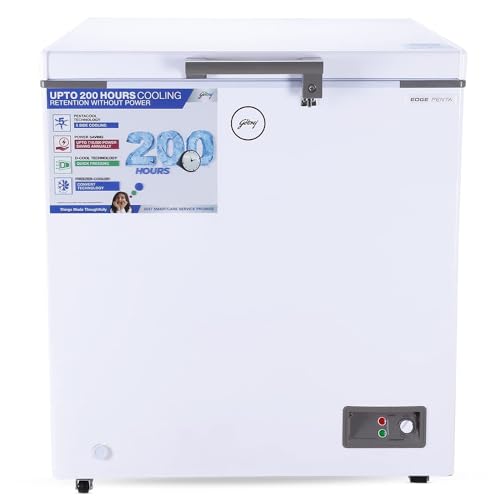 Image of Godrej 300 L Double Door Deep Freezer (DH EPenta 325C 31 CMFH2M RW, White)