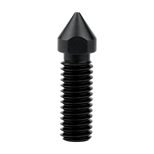 M6 de acero endurecido de alta temperatura de flujo de alta temperatura 0,6 mm para impresora 3D Volcán Hotend bloque de calor/artillería Sidewinder impresión 3D PEI PEEK o fibra de carbono Cover