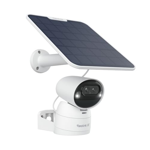 Reolink 4K Solar Überwachungskamera Aussen Akku mit 360° PTZ, Auto-Tracking, Dual Lens, 8MP WLAN...