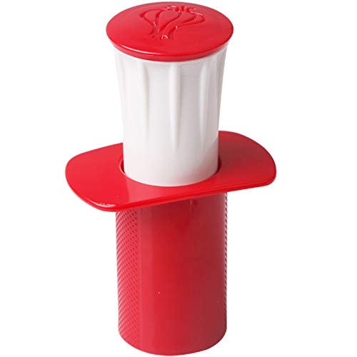 Espremedor Amassador Alho Prático por Rosca Acrílico e Inox