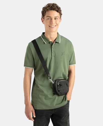 Image of Jockey 3911 Men Super Combed Cotton Rich Solid Half Sleeve Polo T-Shirt (Prints May Vary)