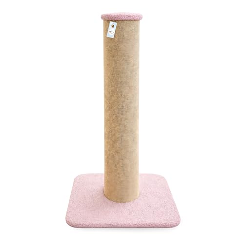 Image of Foodie Puppies Cat Scratching Post with Stable Base (78 cm, Long Pillar) | Durable Cardboard Paper Scratch Pole for Cats & Kittens | Indoor Cat Scratcher for Furniture Protection | Easy to Assemble