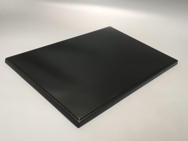 Amazon.co.jp: A596 越前塗 茶懐石道具 天然木本漆 縁朱黒塗 会席膳五