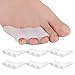3 paia di separatori per dita del mignolo, in silicone morbido e confortevole, cuscinetti per alluce valgo, per prevenire sfregamenti e alleviare la pressione immagine