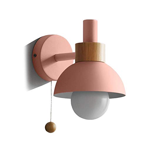 Texture e design: il processo di produzione di questa lampada è molto delicato, con un interruttore rotondo in legno, ha una consistenza dura, non è facile da ossidare e non sbiadisce. Può accompagnarti per molto tempo.