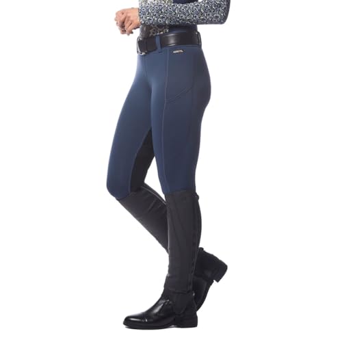 Image of Kerrits Women's Flex 3.0 Full Seat Horse Riding Tights - Lightweight Equestrian Leggings with Secure Grip and Pockets