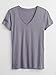 GAP Womens Favorite V-Neck T-Shirt Shirt, Lavender Pink, X-Small US