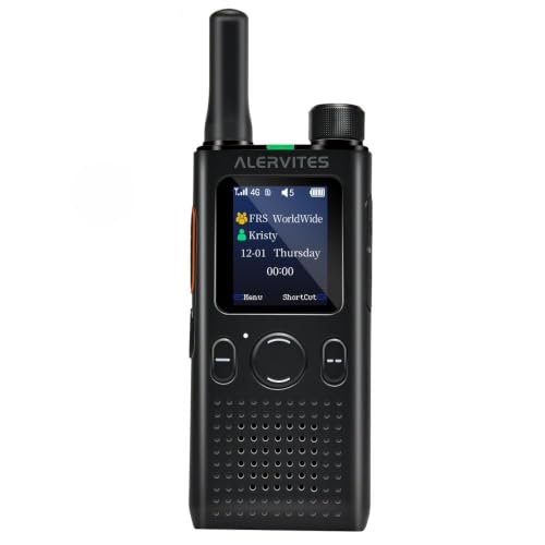 Global Lifetime Free, QR Code Group MGMT PoC walkie-Talkie, high-Speed Long-Range, US Version 4G LTE Global Two-Way Radio with APP, Unlimited Range, for Travel, Hiking & Family Outdoors.