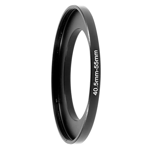 Anillo Adaptador Metálico Step Up uxcell de 40,5 mm a 55 mm para Cámara, Rosca Macho 40,5 mm y Hembra 55 mm, Negro miniatura 3