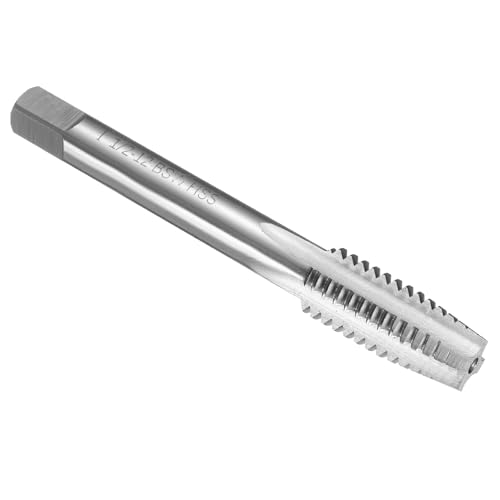 Taraud de filetage en acier rapide HSS6542 uxcell 1/2-12 BSW haute résistance mécanique