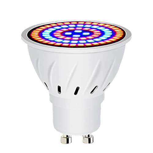 Liummrcy Cultiver l'ampoule 60 LEDs GU10 Croissance de Plante Spectre Complet Plant Plante Lampe horticole 220V Indoor pour Les Plantes intérieures succulentes Jardin cultiver l'ampoule 60 LEDs
