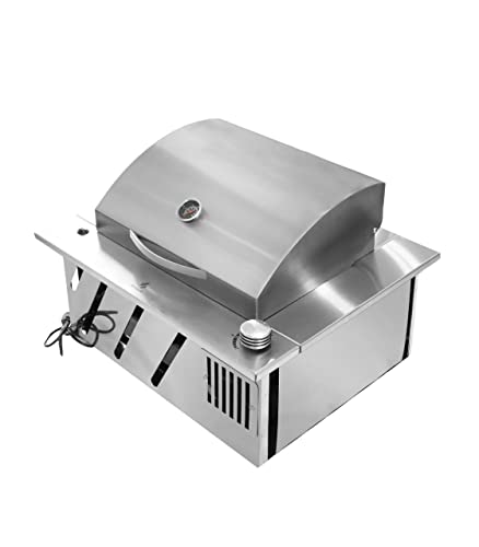 Churrasqueira a Gás De Embutir duplo Infravermelho Inox com Tampa Steak - GLP