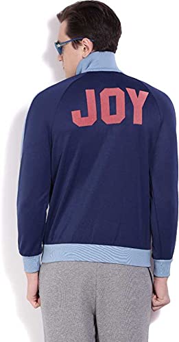 Image of Puma Men Polyester Jackets(405398453871356731112 S 56731112 Joy Standard Length Track Jacket Medieval Blue M