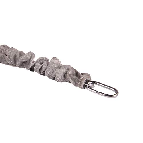 Image of Chain Cover, Velvet Type Fabric Effect,Protective Sleeve for Chain,Use for Chandelier Lighting Chain(Cover Only) (Grey,22 in)