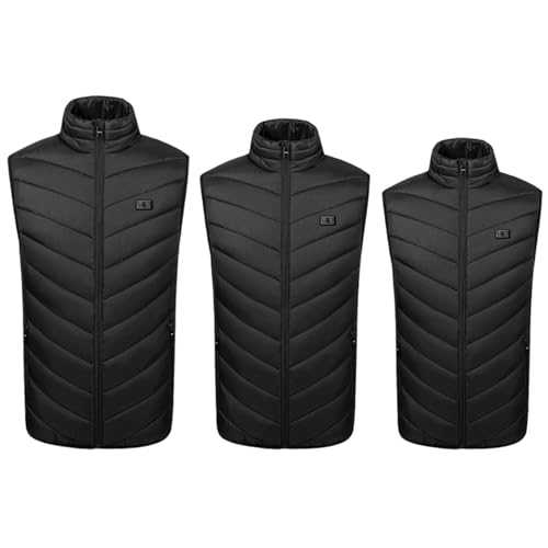Chaleco calefactable unisex con control de temperatura y 11 zonas de calor USB 4