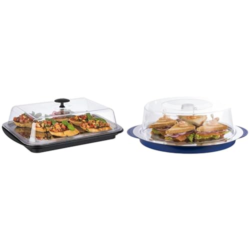 APS Thermo-Set 6-teilig – Hochwertiges Tablett-Set bestehend aus einer stabilen Schale & Thermo-Set 5-teilig – Hochwertiges Tablett-Set bestehend aus einer stabilen Schale