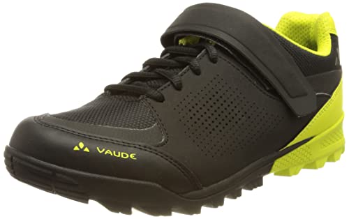 VAUDE Scarpe da Mountain Bike Unisex Downieville Low, Nero (Black Bright Green), 43 EU
