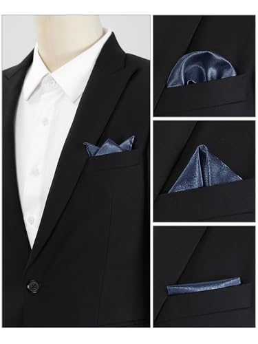 Allegra K A20090800UX0338 Men'S Pocket Squares Handkerchiefs Solid Color thumb #3