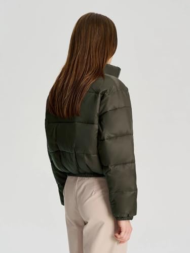 Image of KOTTY Women Nylon Full Sleeve Solid Standard Length Puffer Jacket