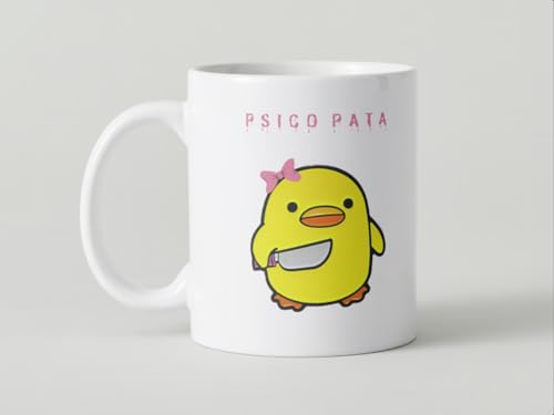 Genérico Taza Psicopata - Psicopato | Tazas de Cafe | Tazas Originales para Regalar Desayuno Ceramica Te Letras Grabadas 350Ml (Psicopata)