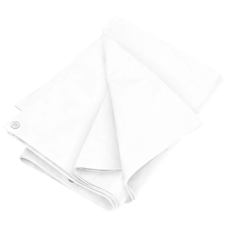 Lona de protección de alta calidad para todas las condiciones climáticas, 2 x 3 m, color blanco, 180 g/m², HDPE, ignífuga y resistente a los rayos UV, ideal para jardín, construcción y almacenamiento