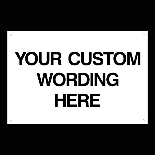 Custom Made Sign (Choose Text Background Colour Size & Material) Any