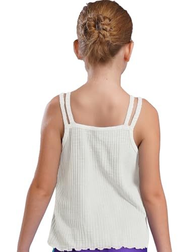 Aislor Kids Girls Sleeveless Bowknot Lettuce Hem Camisole Crop Tank Tops Vest Undershirt Underwear Casual Daily Wear2