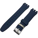 [マインドウォッチ] 腕時計 交換用 ベルト 取付幅 【19mm 】 シリコンベルト スクエアバックル (ネービー)
