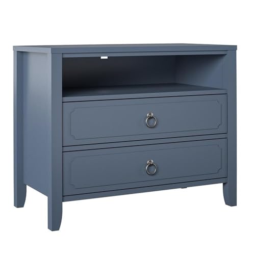 Novogratz Her Majesty 2 Drawer Nightstand, Blue - Image 8