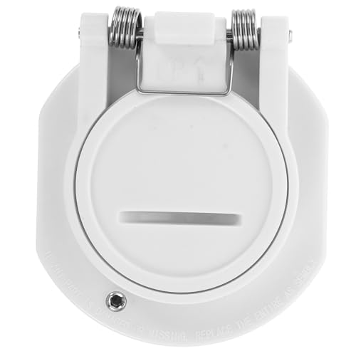 IWOWHERO Cerradura de Seguridad por Vacío Blanca para Piscina, Accesorio de Pared Compatible con Limpiadores de Succión de Marcas Reconocidas, Bloqueo Giratorio Libre para Limpieza