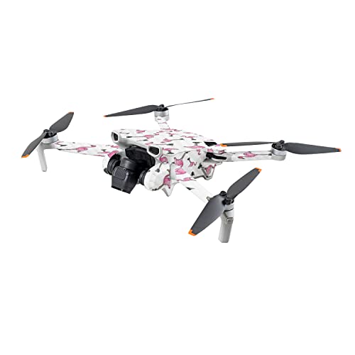 Image of MightySkins Carbon Fiber Skin Compatible with DJI Mini 3 - Cool Flamingo | Protective, Durable Textured Carbon Fiber Finish | Easy to Apply | Made in The USA