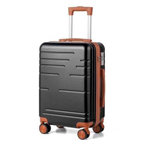 20" Carry-on Luggage Hardside Spinner Suitcase TSA Lock - Black2