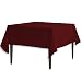LinenTablecloth 70-Inch Square Polyester Tablecloth Burgundy