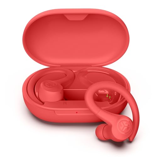 JLab Go Air Sport+   Auriculares Bluetooth Deportivos, Auriculares Inalambricos Deportivos   35+ Horas Autonomia, Auricular Deportivo IP55 Resistente al Sudor, Audifonos Inalambricos, Coral