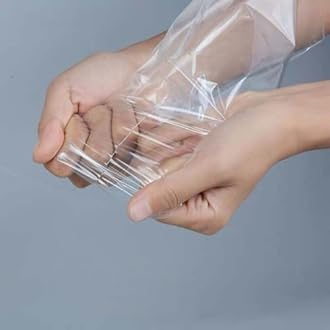 Shoe Shrink Wrap,100 Pcs 12x17 Inches Clear PVC Heat Shrink Wrap Bags for Packagaing DVD/CD, Candles,Small Gifts Baskets, Homemade DIY Projects