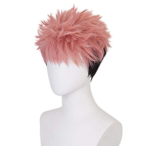 Cosplay Costume Halloween Male Wigs (Yuji Itadori)