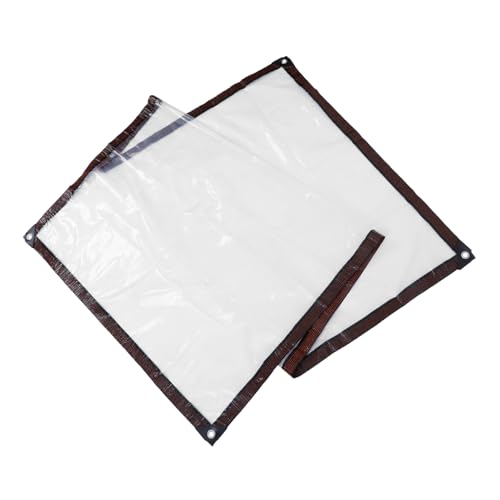 POPETPOP Durable Tarpaulin with Eyelets for Outdoor Camping Greenhouse and Chicken Coop Waterproof Tarp Cover Sheet 10x12 Sturdy PE Material