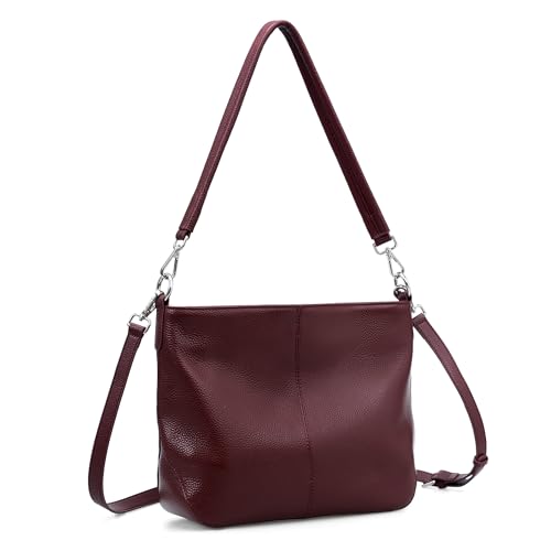 Sac à main en cuir véritable femme befen - Sac souple avec 2 sangles amovibles