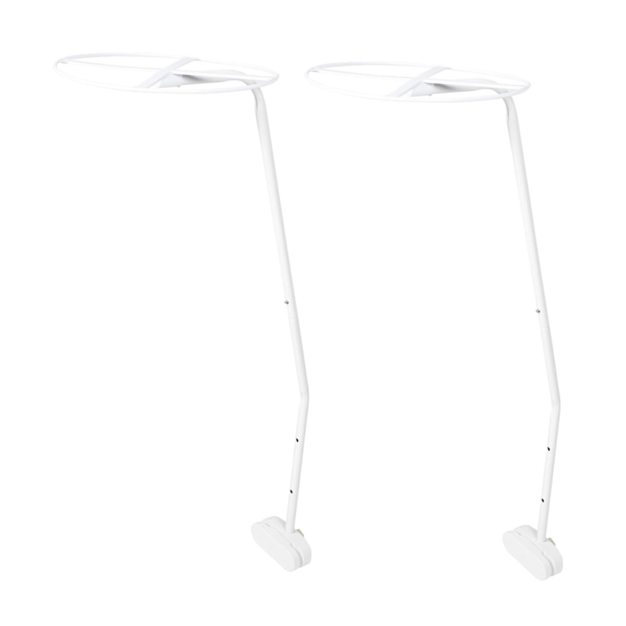 Moustiquaire lit bébé avec support acier blanc amovible pour barre de berceau