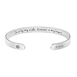 Personalized Dog Memorial Cuff Bracelets Remembrance Loss of Pets Jewelry Sympathy Gifts for Dogs Lover Women Teen Girl Daughter Wife Sister Friends Engraved Pets Name Prince