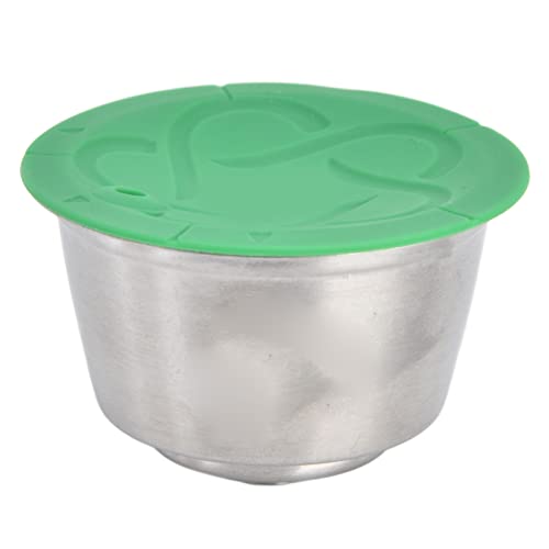 Qudinip Taza Cápsula de Café Reutilizable con Material de Acero Inoxidable para Cafeteras en Cocinas y Cafeterías