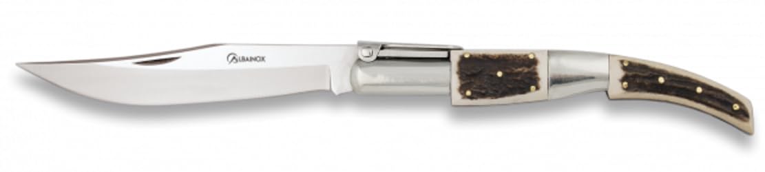 Couteau de poche arabe Carraca Nº0 Martinez Albainox avec authentique manche en corne de luxe