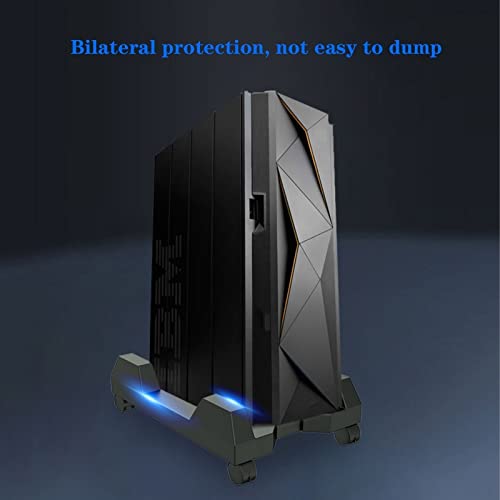 Soporte para computadora torre, carrito para CPU con ruedas, soporte para host de computadora para escritorio en casa y oficina miniatura 5