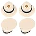 ERINGOGO 4pcs Erhuqin Shaft Head Erhu Pole Heads Replacement Erhu Pole Fittings Chinese Erhu Repair Erhu Tools Chinese Erhu Tool Bone Meal Mixed with Bakelite White Repair Kit Round