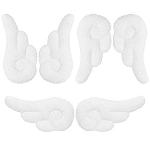 WILLBOND 3 Pairs Angel Hair Clips Cute Hair Barrettes Leather Clips Cartoon Hairpins Adorable Plush Barrettes Accessories for Valentine Women Girls