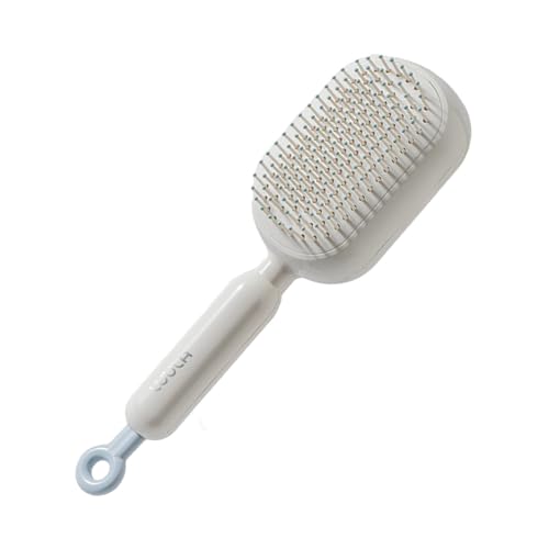 Peine para el cabello, cepillo de masaje retráctil, herramienta de aseo para peinar, diseño antiestático de agarre cómodo, función de cepillado suave, accesorio profesional de salón, peine para el