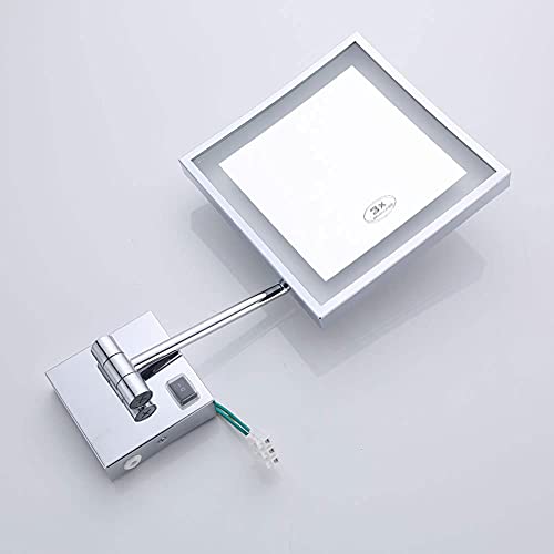 Miroir de salle de bain LED mural 8 pouces rechargeable - 6
