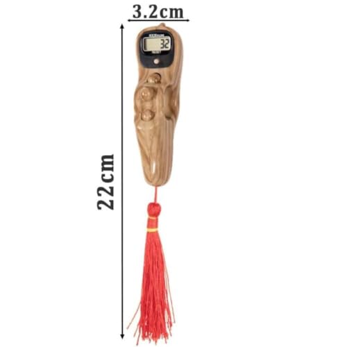 Image of Digital Tally Counter with Compass naam jap Counter Finger Counter for Pooja Meditation Prayer Japa Mala (Ash Grey)