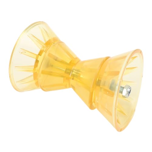 5-0.62 in. ID Gold TPR Spool Roller with Bushing, White Solid